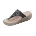 thumbnail image 1 of Sandalias ortopédicas elásticas, sandalias cruzadas, zapatillas tejidas con cuña para la playa, zapatos Wmkox8yii hj789, 1 of 5