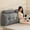 Smoky, variant on Triangular Headboard Wedge Pillow with a Cylindrical Pillow and Memory Foam Filling, Daybed Pillows for Sitting up, Reading or Working with Removable Cover,Twin 39.4"x19.7"