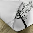 thumbnail image 5 of Ambesonne White Place Mats Set of 4, Tree Flying Birds, Standard Size, Black White, 5 of 6