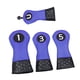thumbnail image 5 of 4 fundas de madera para palos de golf, antiarañazos, portátiles, de cuero sintético. Azul, 5 of 9