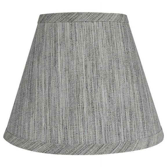 Hardback Faux Silk Conical Lamp Shade, 5 inch Top, 9 inch Bottom, 7 inch Slant Storm Single N/A N/A