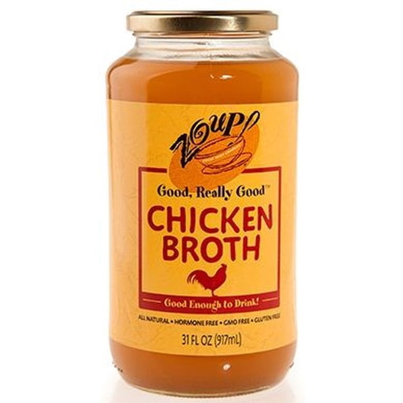 Zoup Good Really Chicken Broth, 31 Ounce -- 6 per Case.