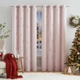 thumbnail image 2 of Jubilantex - Cortinas opacas de mariposa rosa y dorada de 84 pulgadas de longitud para beb&eacute;, cuarto de beb&eacute;, habitaci&oacute;n y sala de estar, tratamiento de ventana 80% opa, 2 of 9