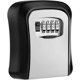 thumbnail image 1 of Liseng Key Lock Box Caja de seguridad para llaves de aleación de aluminio montada en la pared Combinación de 4 dígitos resistente a la intemperie XianweiShao 8390613945921, 1 of 1