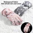 thumbnail image 5 of Cheers.US 1 Pair Snow Gloves Winter Cold Weather Windproof Warm Snowboard Sport Mittens Warmest Waterproof Ladies Skiing,Snowboarding 2-in-1 Wide Application Women Mittens, 5 of 9