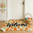 thumbnail image 4 of Happy Easter Carrot Bunny Welcome Doormat - Non-Slip Indoor/Outdoor Entryway Rug, Washable Front Door Mat for Spring, Porch, Kitchen, and Home Easter Decor, 4 of 7