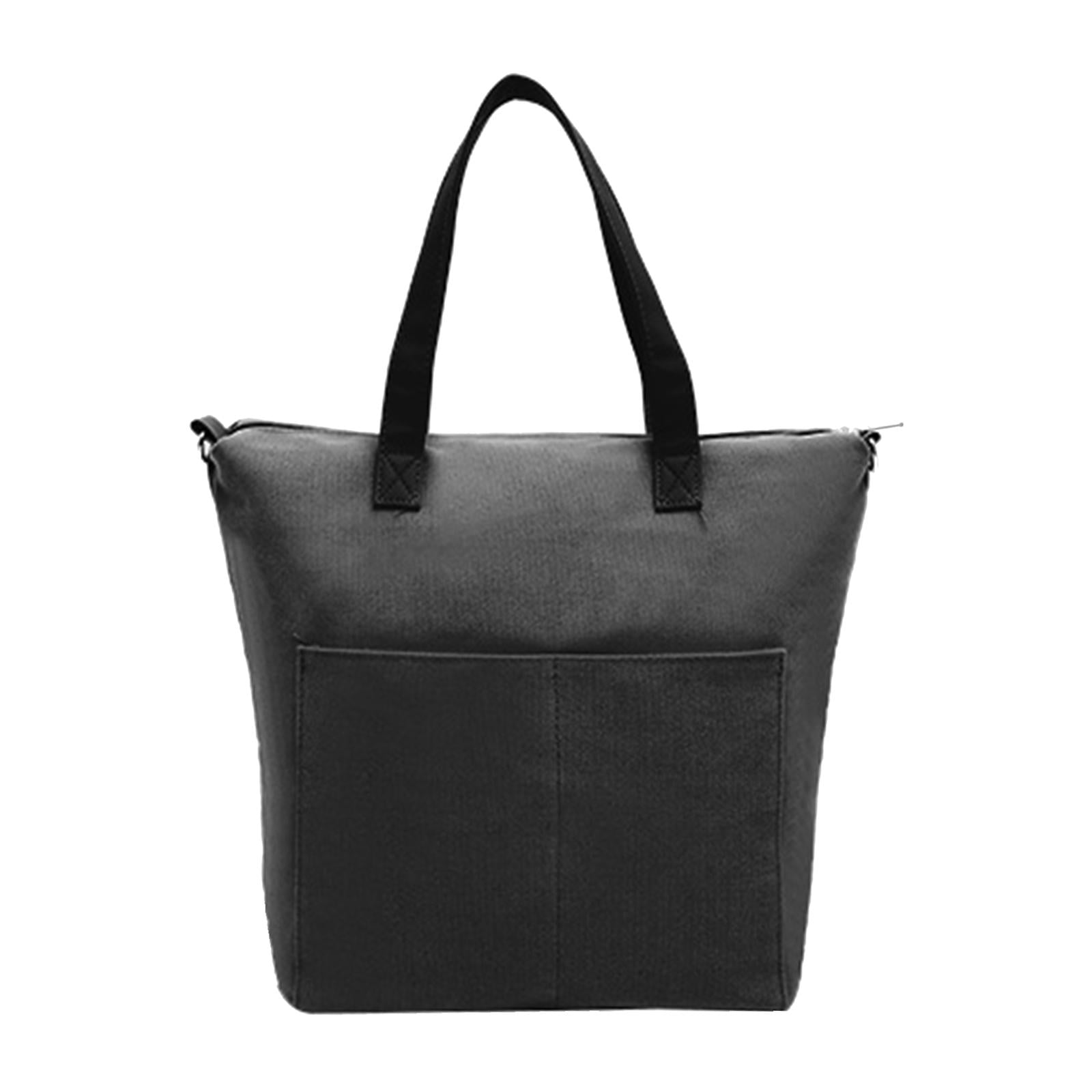 Wxqbjtam Yarn Storage Organizer Knitting Bag Empty Storage Bag Large Crochet Bag Tote for black