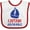 White and Red, variant on Inktastic Captain Adorable, Sailing Boat, Sailor, Sailing Boys Baby Bib