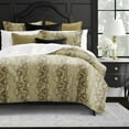 thumbnail image 3 of Serpentine Gold California King Comforter & 2 Shams Set, plus 2 bonus cushions, 3 of 5