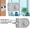 thumbnail image 4 of Door Lock Latch, Sturdy Stainless Glass Door Latch  For, 4 of 8