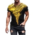 thumbnail image 2 of Styesk T-Shirts pour Hommes Nouvelle Mode T-shirt pour Hommes Impression 3D Bière Indéterminable Manches Courtes Col Rond T-shirt Décontracté Haut de Sport Blouses, 2 of 5