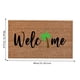 thumbnail image 3 of ¡Oferta especial! Alfombra Leott "Bienvenido a la Jungla", divertida alfombra verde hoja, decoración para el hogar, alfombra de bienvenida para exteriores, alfombra flocada, "Sé amable o sé amable",, 3 of 4