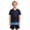 X33 Dark Blue, variant on Bysome Boys Outfit Set Colorblock Short Sleeve V-Neck Tops With Solid Color Shorts Athletic Outfit Loose Fit Boys Set Size 3-4 Years Blue
