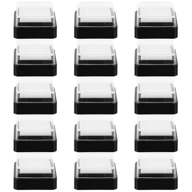 15pcs Stamp Ink Pads Blank DIY Ink Pads Fingerprints Handprints Square Ink Pads