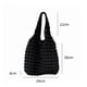 thumbnail image 3 of Bolso de hombro con burbujas en la nube para mujer Bolso de compras simple plisado (negro), 3 of 8