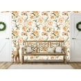 thumbnail image 3 of Peach Carnation Florals 10'L x 24''W Peel and Stick wallpaper, 3 of 5