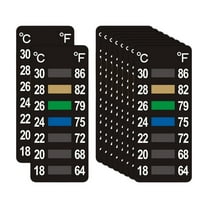 Fiocias 10 Pieces Temperature Strips Temperature Indicator Thermometer Label Temperature