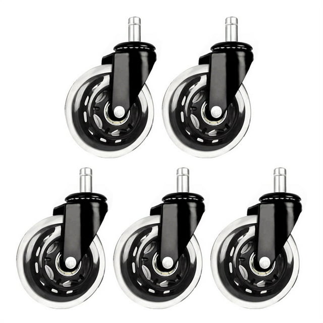 Ruedas Giratorias Jadeshay Ruedas de Nylon para Sillas de Oficina 5 piezas
