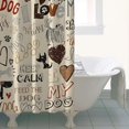 thumbnail image 4 of I Love My Dogs Art Shower Curtain 36"x72" ,Bathroom Decorative Shower Curtains Set with 12 Hooks,Modern Waterproof Washable Shower Curtain, 4 of 6