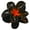 B, variant on Flower Shape Hair Claw Anti-slip Teeth Decorative Hair Clip Gradient Color Flower Back Head Hair Claw Headwear
