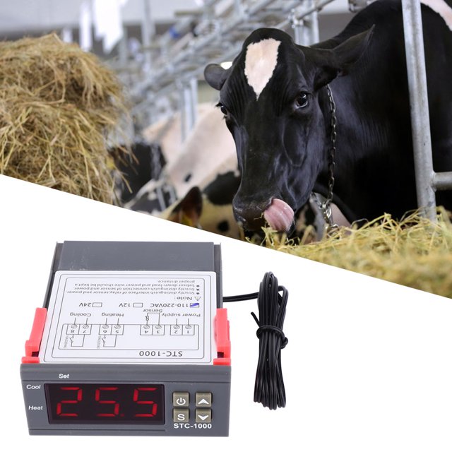 Sensor NTC, controlador de temperatura digital STC-1000, termostato electrónico con pantalla digital, diseño de última generación