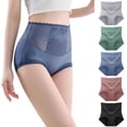 thumbnail image 1 of Xmarks Women's Sexy Lace High Waisted Panties, Soft Full Breathable Briefs For Women 5 Pieces 88-121LBS, 1 of 10