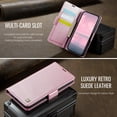 thumbnail image 3 of Compatible with iPhone 15 Pro Max Wallet Case, PU Leather Flip Folio Case with Card Holders Kickstand Shockproof Drop Protective Durable Phone Case Cover for iPhone 15 Pro Max - Rosegold, 3 of 10