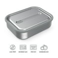 thumbnail image 4 of Bentgo MicroSteel Leak-Proof Lunch Box - Microwave-Safe, Oven-Safe, Bento-Style Container with Removable Divider, Airtight Lid, Sustainable Design, Odor & Stain Resistant (Stainless Steel), 4 of 8