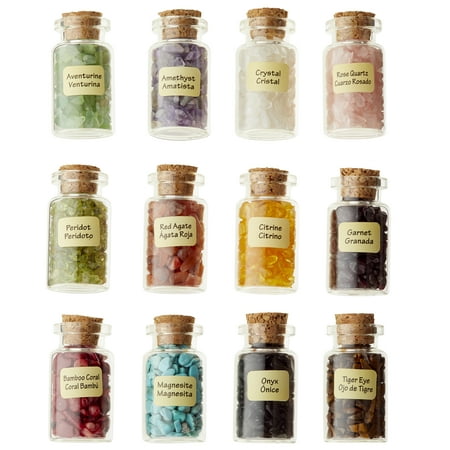 Gemstones Assorted Colors by Bead Landing™ - 12 bottle set