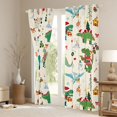 thumbnail image 3 of Homewish Kawaii Xmas Dinosaur Curtains Pack of 2 (42x84 Each), Santa Claus Gifts Curtains Blackout, Merry Christmas Bedroom Curtains, Blackout Curtains Bedroom Decor, 3 of 5