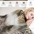 thumbnail image 3 of PRATYUS Hedgehog Throw Blanket, Atelerix Albiventris Photography with Mother and Love and Family Theme, Flannel Accent Piece Soft Couch Cover for Adults 50x60in, 3 of 6