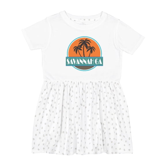 Inktastic Savannah Georgia Sunset Girls Toddler Dress