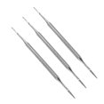 thumbnail image 2 of 3pcs Double Ended Pedicure Blacks File Satin Ingrown Toe Nail Lifter Onychomycosis Paronychia Nail Cleaning Instrument(Silver), 2 of 3