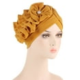 thumbnail image 4 of BKQCNKM Head Turbans for Women, Cancer Headwear for Women, Beanie for Women, Pre Tied Head Scarf for Women, Yellow One Size, 4 of 4
