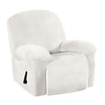 thumbnail image 1 of Housse de Canapé Inclinable Extensible Lavable Blanche, 1 of 8