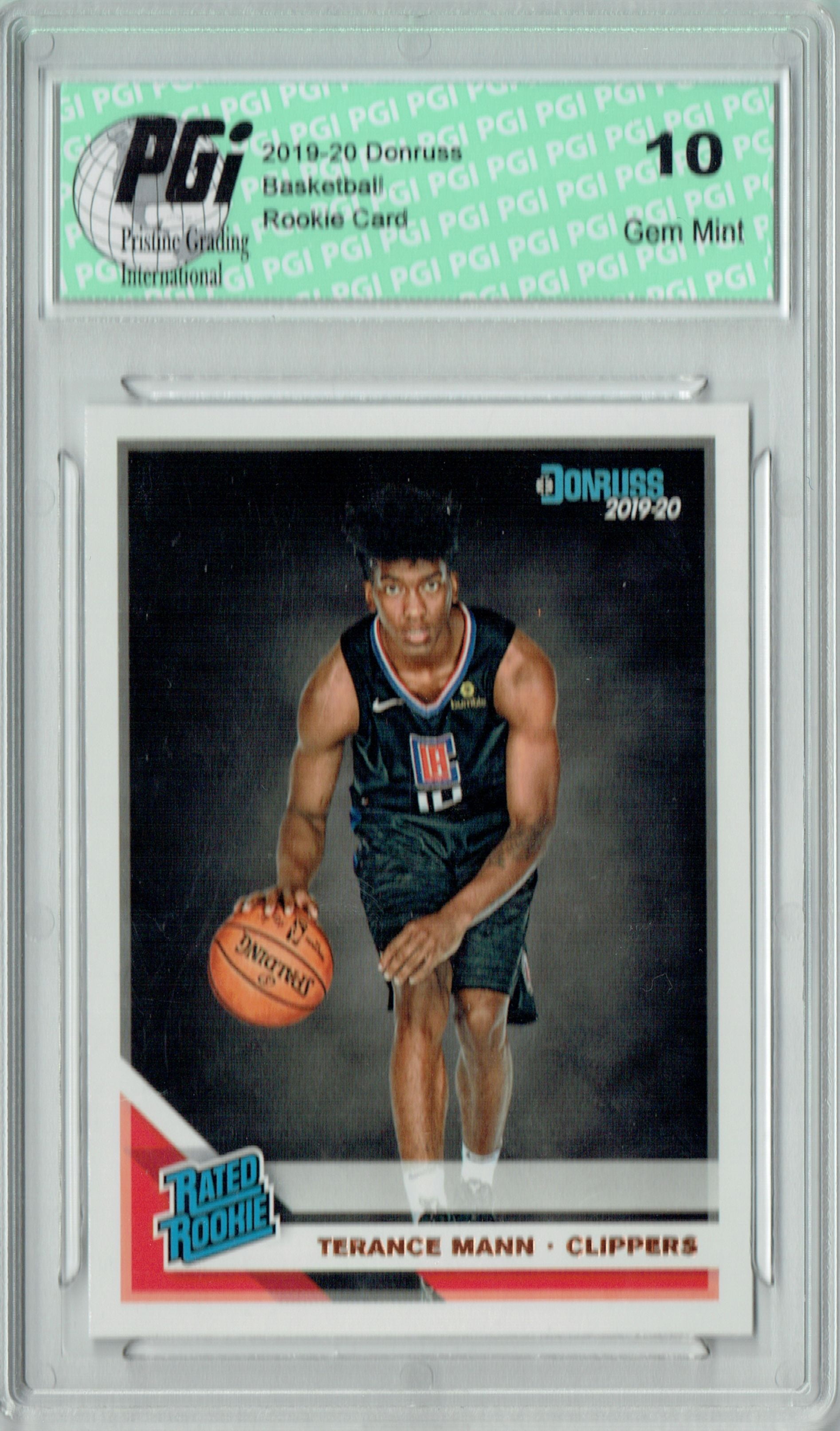 Terance Mann 2019 Donruss Basketball 242 Gem Mint Rookie Card Pgi 10 Walmart Com Walmart Com