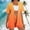 Orange womens 2 piece sets a1, variant on Women's 2 Piece Sets V Neck Short Sleeve Cardigan Elastic Waisted Shorts Casual Gradient Boho Vacation Outfits Loose Knit Tops Comfy Pants Matching Lounge Cruise Travel Clothes, Purple S
