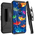thumbnail image 1 of DALUX V Hybrid Kickstand Holster Phone Case Compatible with Cricket Icon 3 / Splendor / AT&T Motivate 2 (2021) - Cute Shark, 1 of 3