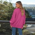 thumbnail image 3 of OBEEII Sweatshirts for Women Plus Size Sweatshirts Oversized Pullover Tops Shirts Comfy Crew Collar Lounge Wear, 3 of 6
