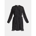 thumbnail image 5 of Time and Tru Women's and Women's Plus Belted Ruffle Mini Dress, Sizes XS-4X, 5 of 5