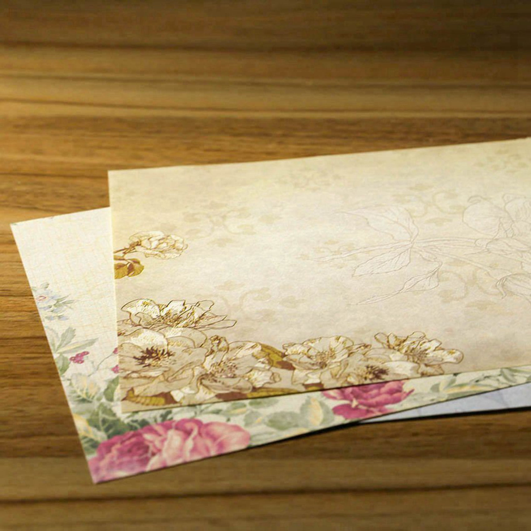 80 Sheet Vintage Stationery Sets with Envelopes for Writing Letters
