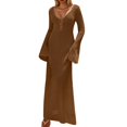 thumbnail image 1 of Icvfdpl Robes Chemises pour Femmes, Boho Couverture Ample Tunique Ajourée Bikini Vacances Resort Respirant Robe d'Été Décontractée pour Femmes,L, 1 of 6