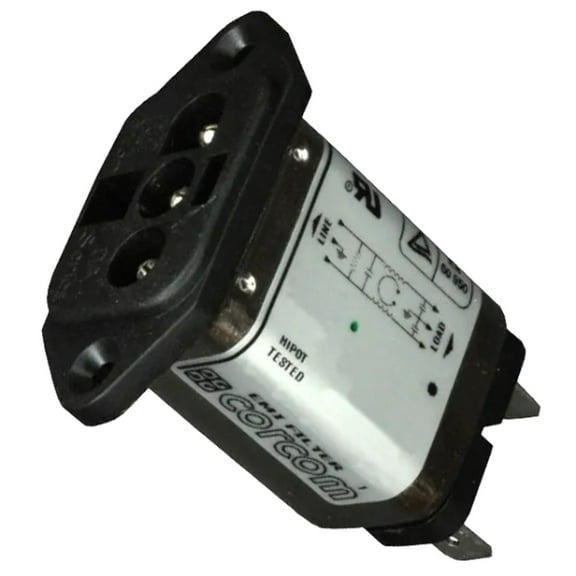 3DAF1 AC Power Entry Modules 3A HI CURR PIN 1/4 FASTON/FLNG MOUNT