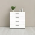 thumbnail image 6 of Tvilum Loft 4 Drawer Chest Dresser for Adults, Oak Structure/White High Gloss, 6 of 13