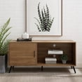 thumbnail image 3 of 52" Mid Century Modern Wood TV Stand - English Oak, 3 of 5