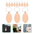 thumbnail image 3 of 12pcs Unfinished Key Tags Wooden Keychain Blanks DIY Gift Crafting Supplies, 3 of 8