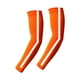 thumbnail image 1 of Mangas de brazo refrescantes, 1 par, con tira reflectante, unisex, ligeras, transpirables, multifuncionales, para golf, correr de noche, tenis. Naranja, 1 of 8