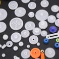 thumbnail image 3 of LAFGUR 78pcs Motor Gear Kits, Worm Gear Set, Automobile Cars Replacement For Robot Toy Repair, 3 of 8