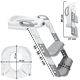 thumbnail image 5 of Baño Entrenador Infantil con Escalera Asiento Acolchado Antideslizante Plegable y Ajustable para Sanitario Común - Gris, 5 of 7