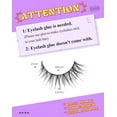 thumbnail image 2 of Natural Lashes Wispy Lashes Natural Look False Eyelashes Natural Flared Eyelashes False Eye Lashes Soft Fluffy Lashes 7 Pairs D-K06, Black, 2 of 17